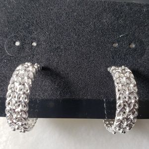 Sterling silver hoops